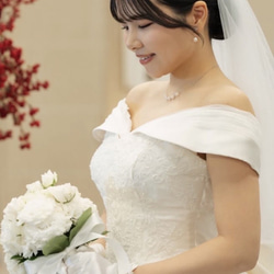 T52 結婚式　ジルコニア　挙式　ウェディング　ビジュー　プリンセス　王冠　ダイヤモンド風　大きめティアラ 7枚目の画像