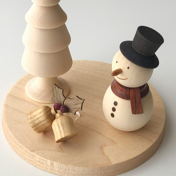 　【早割クリスマス2025】雪だるま　ツリー　ベル　の　クリスマスオブジェ 6枚目の画像