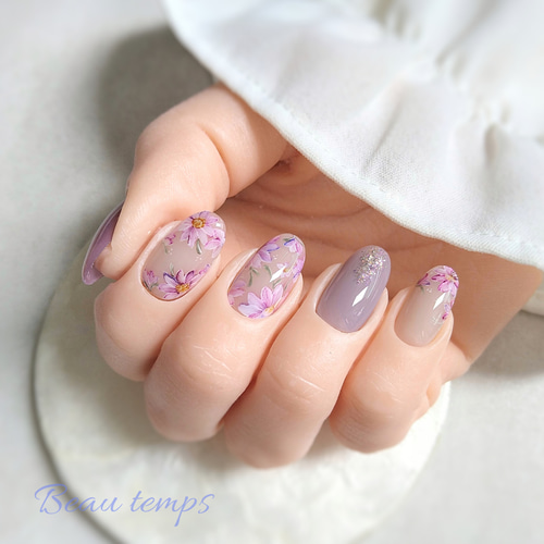 新作】コスモスネイル♡ネイルチップ236 ネイルチップ（つけ爪） Beau  