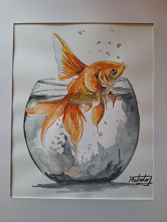 絵画 ANNA．K 魚