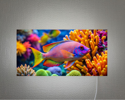 トロピカルフィッシュ 壁掛け】魚 熱帯魚 トロピカルフィッシュ サインアクアリウム 癒し