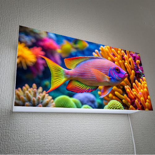 魚　壁掛け　陶板　カラフル　熱帯魚　レア　レトロ　4点まとめて 壁掛け】魚 熱帯魚 トロピカルフィッシュ サインアクアリウム 癒し