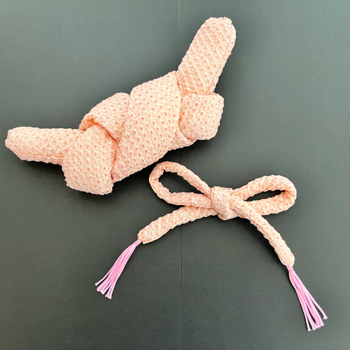 ラスト一点！再販なし 日本髪（鹿の子・ちんころセット）薄ピンク 雑貨