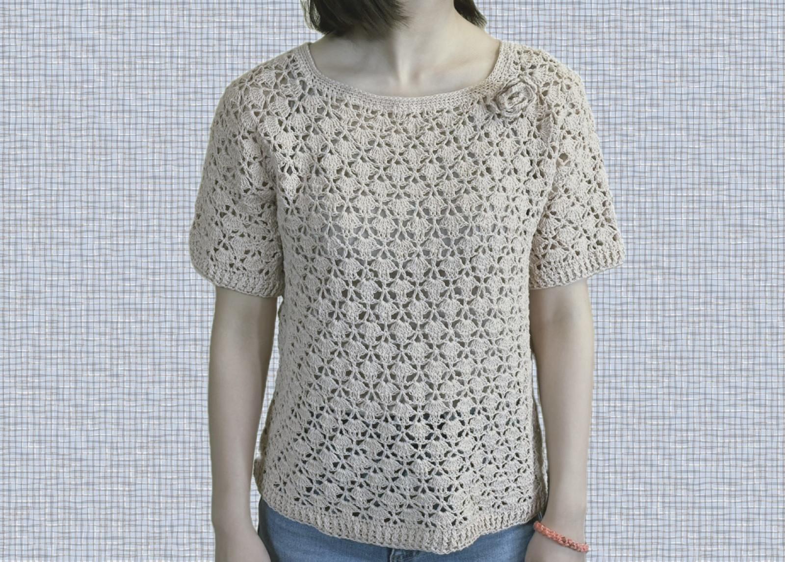 サマーセーター　小柄（ピンク）