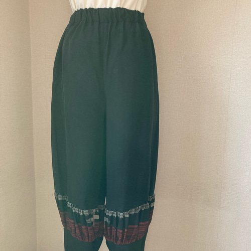 【メモリアルパンツ】　世界で一つ　オリジナル　ハンドメイド　リメイク OLD HAND-DRAWN MEMORIAL CORDUROY TROUSERS（1960'S/ART PIECE