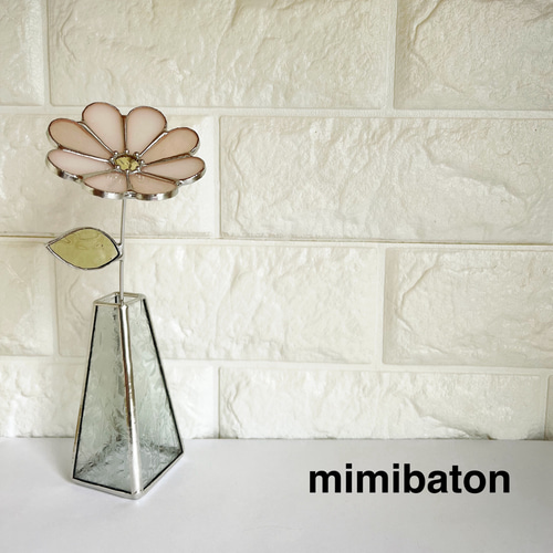mimibaton ＊淡いピンクのステンドグラスフラワー＊ その他