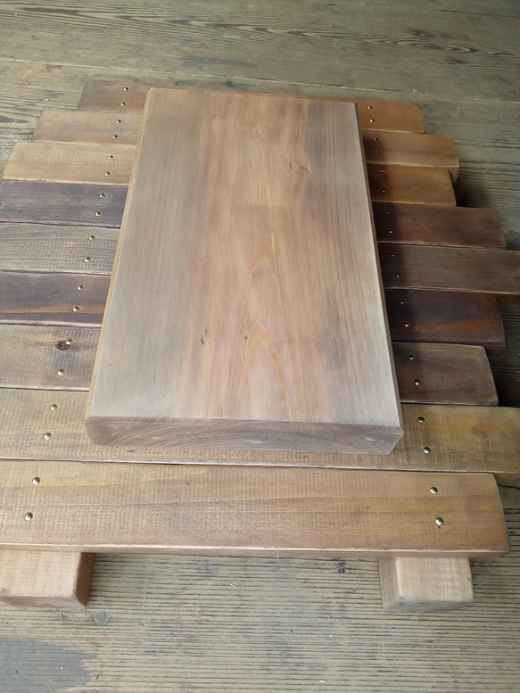 【オーダー看板製作】総檜 シーサイドカフェ風 / 自然塗装 