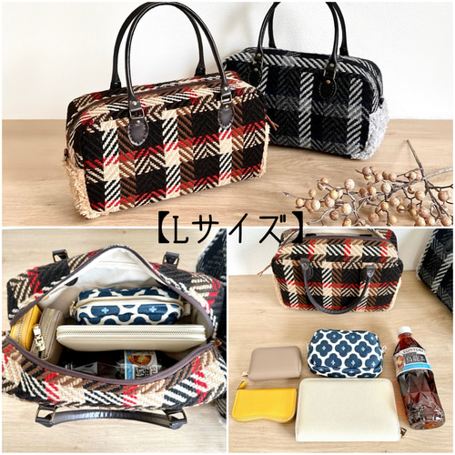 Creema限定新春福袋〈竹〉】レトロチェックツイードとプードルボアの