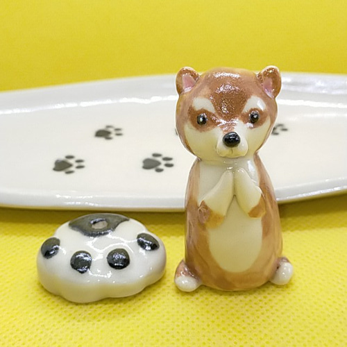 柴犬の祈り お香立て 2種よりお選びいただけます（受注制作）｜ペット
