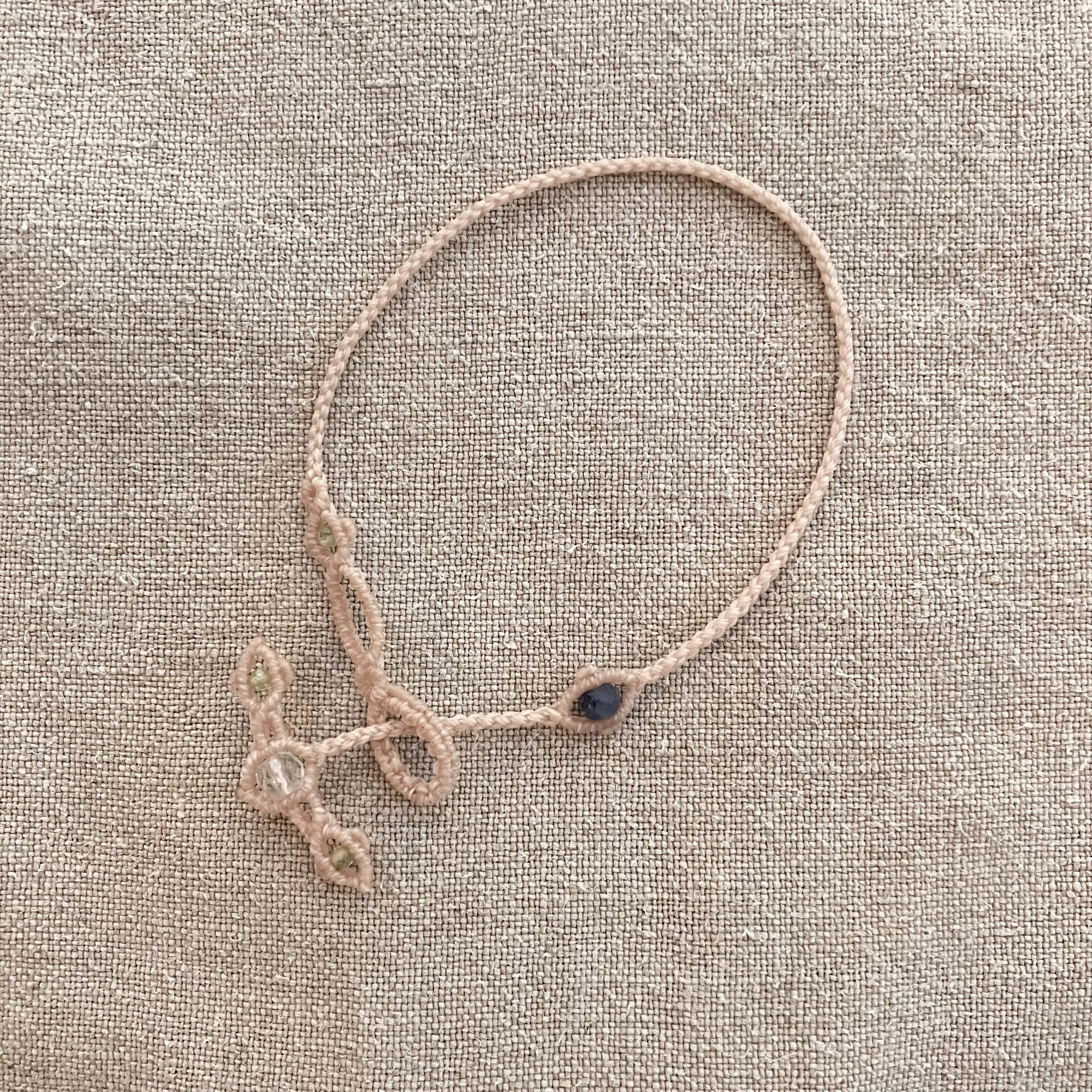 9月誕生石＊birth stone ブレスレット＊　サファイア　金属アレルギー対応