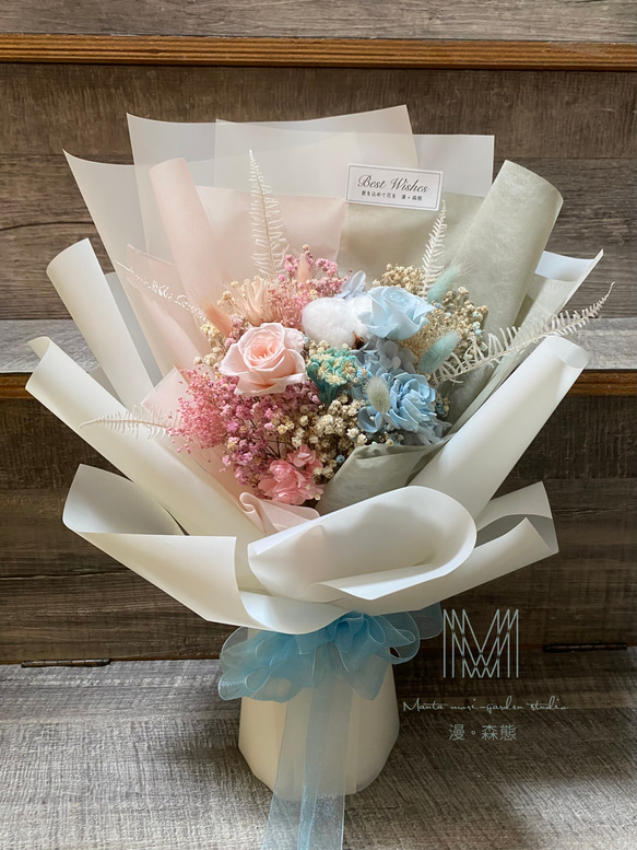 漫。森態】ドライフラワー花束/卒業式/記念日 ドライフラワー 漫。森態