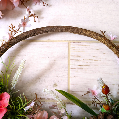 フラワーリース 涼を求めて9 咲き誇る花たち 秋色 玄関リース 秋リース 造花 フラワーリース 涼を求めて9 咲き誇る花たち 秋色 玄関リース 秋