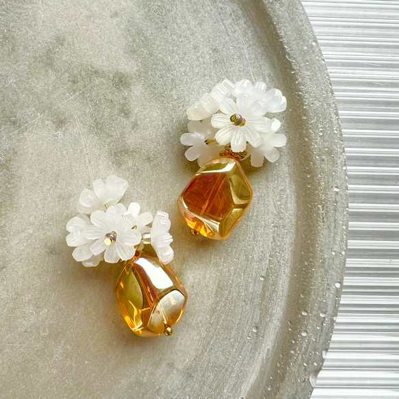 JENNIFER BEHR フラワーデザインピアス Aria Earrings -- Crystal – Jennifer Behr LLC