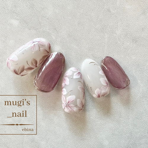 ネイルチップ No.146 フラワーネイル nail ジェルネイル ネイルチップ  