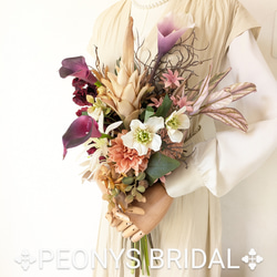 ブーケ ウェディングブーケ アーティフィシャルフラワーブーケ 和装用