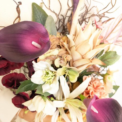 ブーケ ウェディングブーケ アーティフィシャルフラワーブーケ 和装用