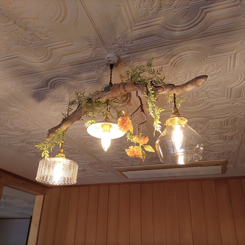 流木のおしゃれなペンダントライト｜リビングやダイニングライトに｜6