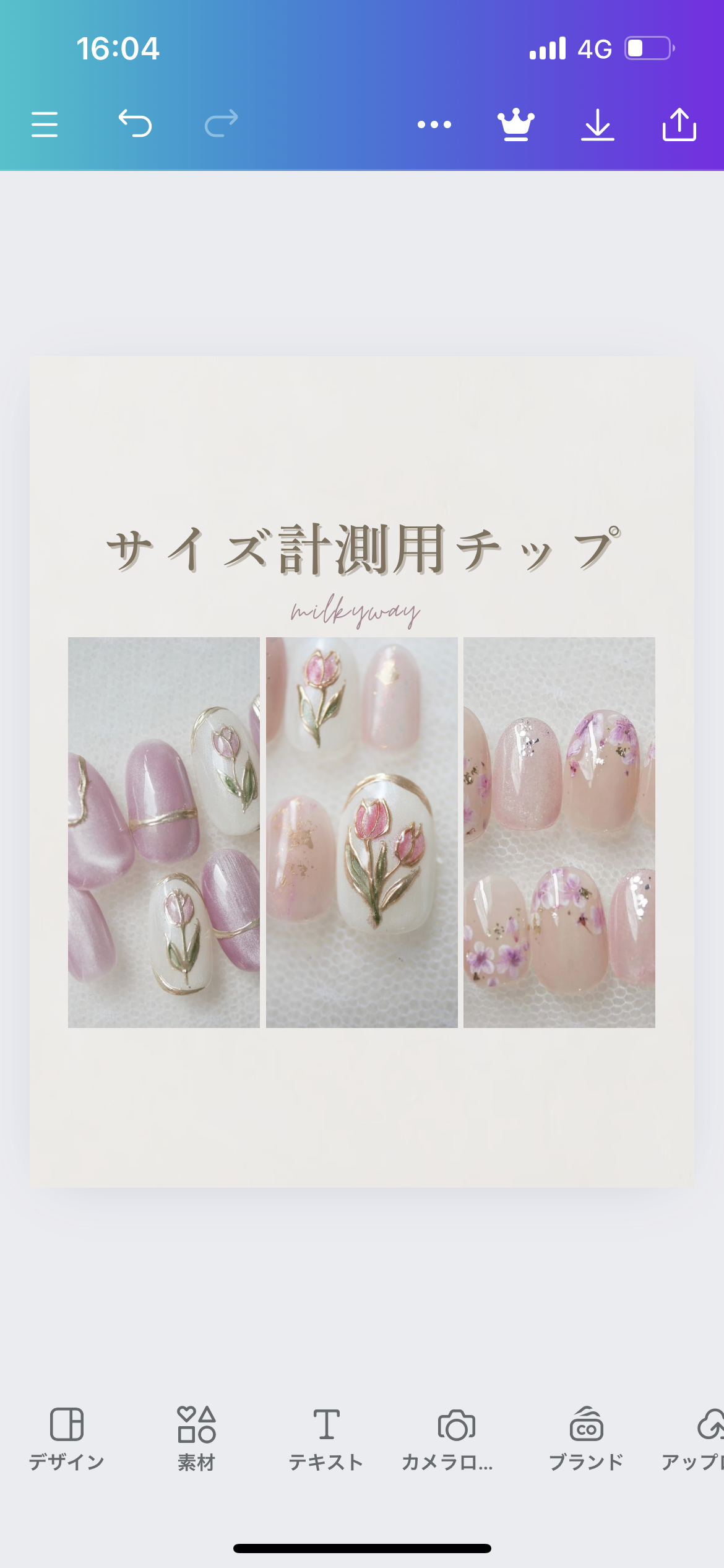 サイズ計測用チップ ネイルチップ（つけ爪） milkyway 通販 18114825