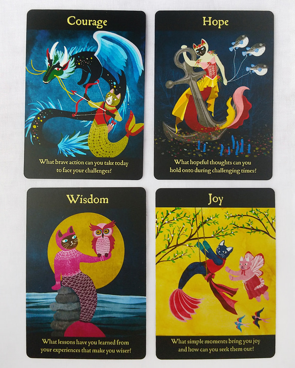 マーメイド猫オラクルカード｜32枚＋日本語訳冊子付 13枚目の画像