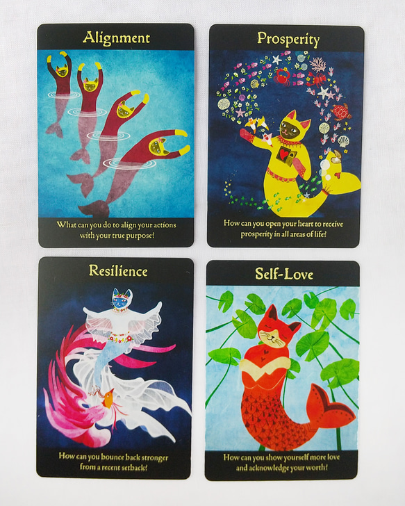 マーメイド猫オラクルカード｜32枚＋日本語訳冊子付 12枚目の画像