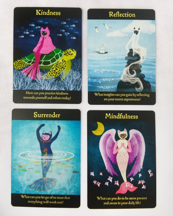 マーメイド猫オラクルカード｜32枚＋日本語訳冊子付 14枚目の画像