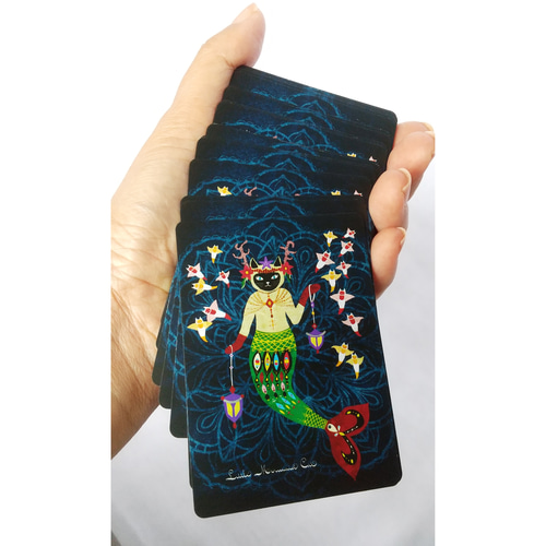 ✨希少✨ゆるかわ！マーメイドキャットのタロットカード・オラクルカード Amazon.co.jp: ゆるかわ！マーメイドキャットのタロットカードオラクル