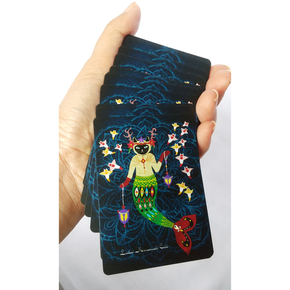 マーメイド猫オラクルカード｜32枚＋日本語訳冊子付 2枚目の画像