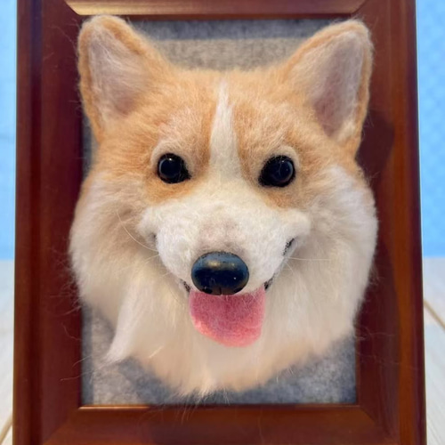 愛犬・愛犬そっくり羊毛フェルト（顔写真型） #犬 #猫 #小動物 #ペット