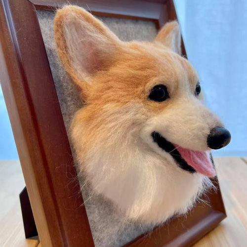 愛犬・愛犬そっくり羊毛フェルト（顔写真型） #犬 #猫 #小動物 #ペット