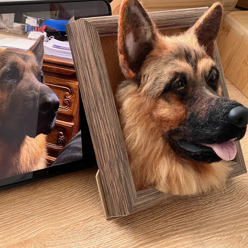 愛犬・愛犬そっくり羊毛フェルト（顔写真型） #犬 #猫 #小動物 #ペット