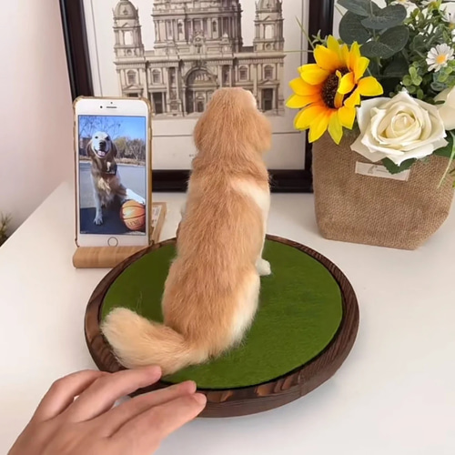 愛犬・愛犬リアルオーダーメイド羊毛フェルト（全身立体型） #犬