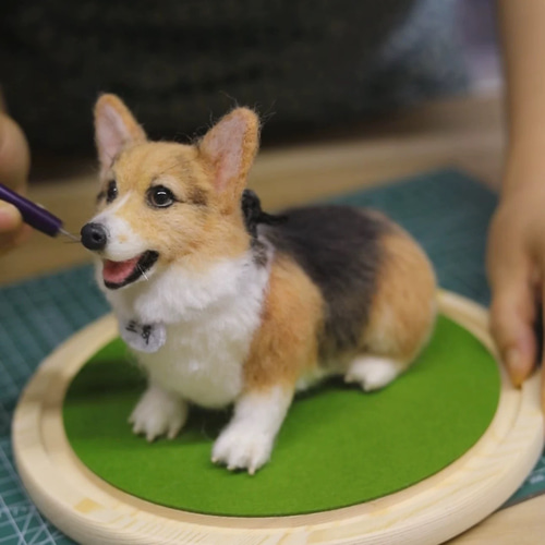 愛犬・愛犬リアルオーダーメイド羊毛フェルト（全身立体型） #犬