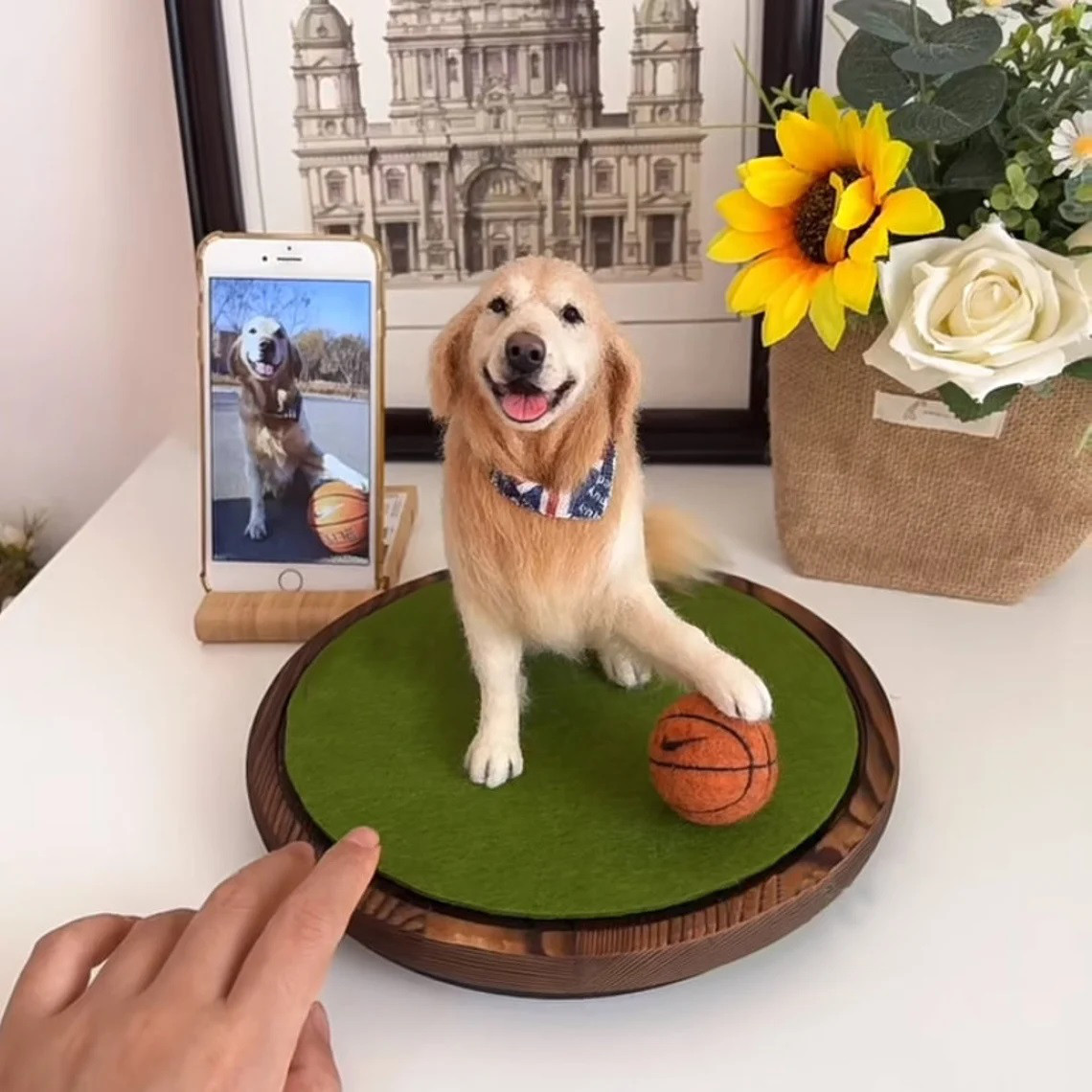 羊毛フェルト ちんちら様 トイプードル 犬 ハンドメイド オーダー 羊毛