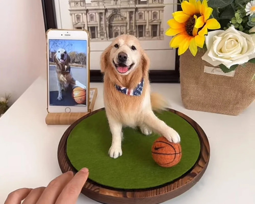 ⭐️オーダーページ・羊毛フェルト犬⭐️ 羊毛フェルト☆オーダー 25cm ペット 愛犬 愛猫 | iichi 日々の暮らし