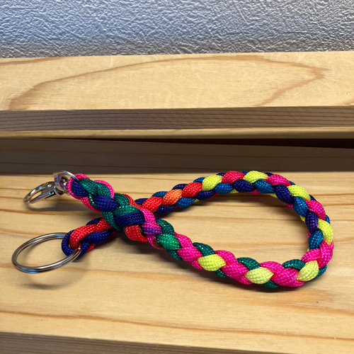 ハンドメイド あおば 着用似ウォレットチェーン 3連 あおばくん着用