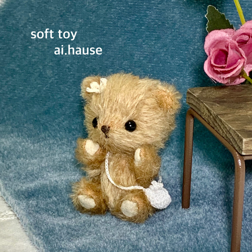 テディベア ハンドメイドぬいぐるみ 小さな熊 可愛いくま 熊
