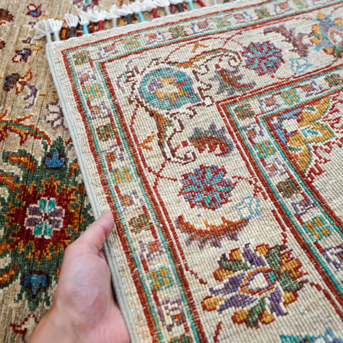 177×127cm アフガニスタン ガズニーウール 手織り絨毯