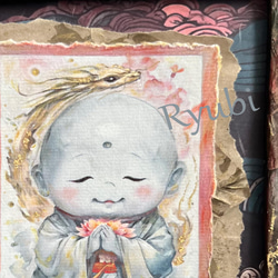 「未來樹」開運絵画　波動絵　一点物　手描き　額付き 未來樹」開運絵画 波動絵 一点物 手描き 額付き 未來樹」開運