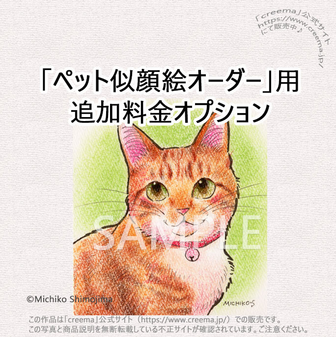 ペット似顔絵オーダー用オプション料金 絵画 strings cat 通販