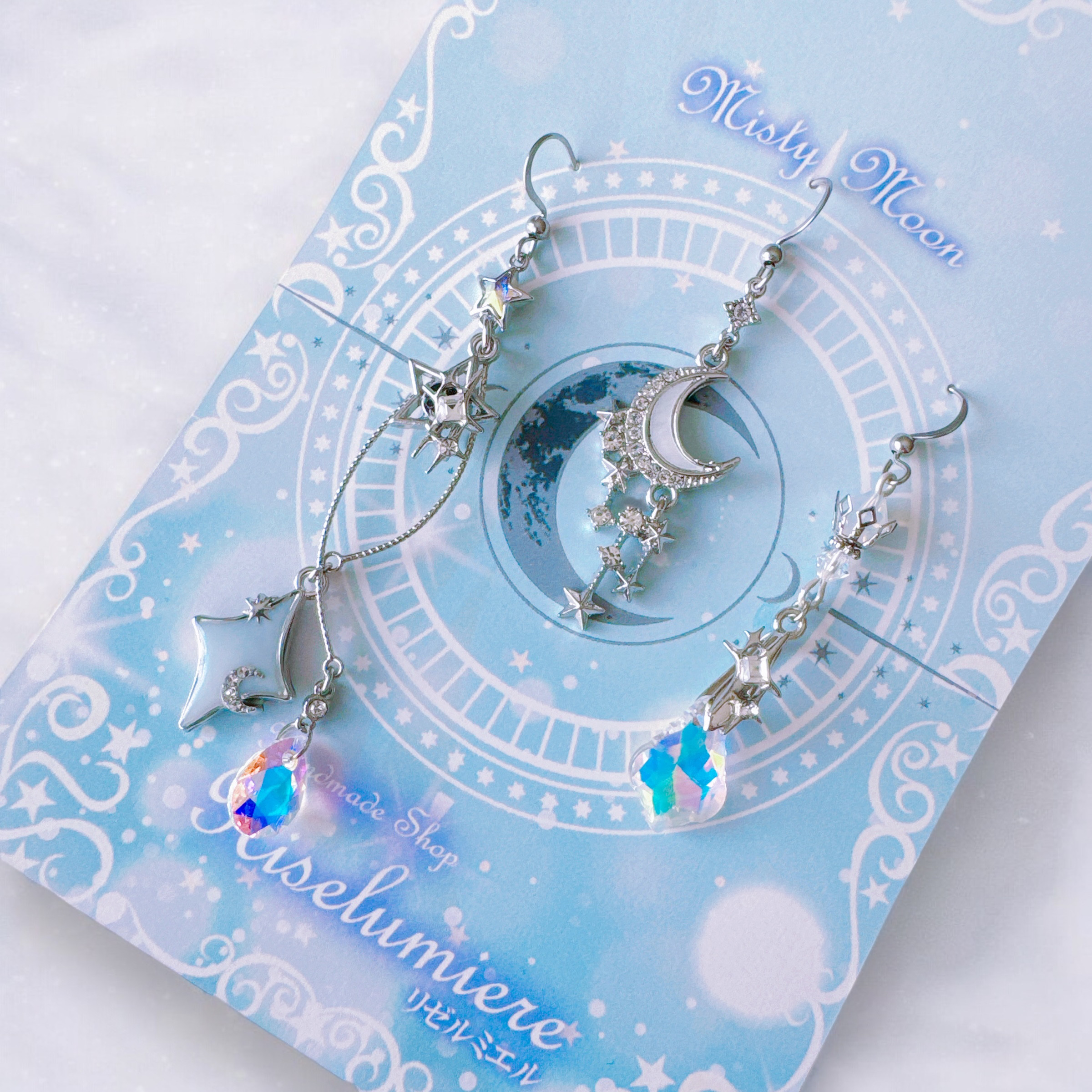 月と星のアクセサリーセット（ホワイト）