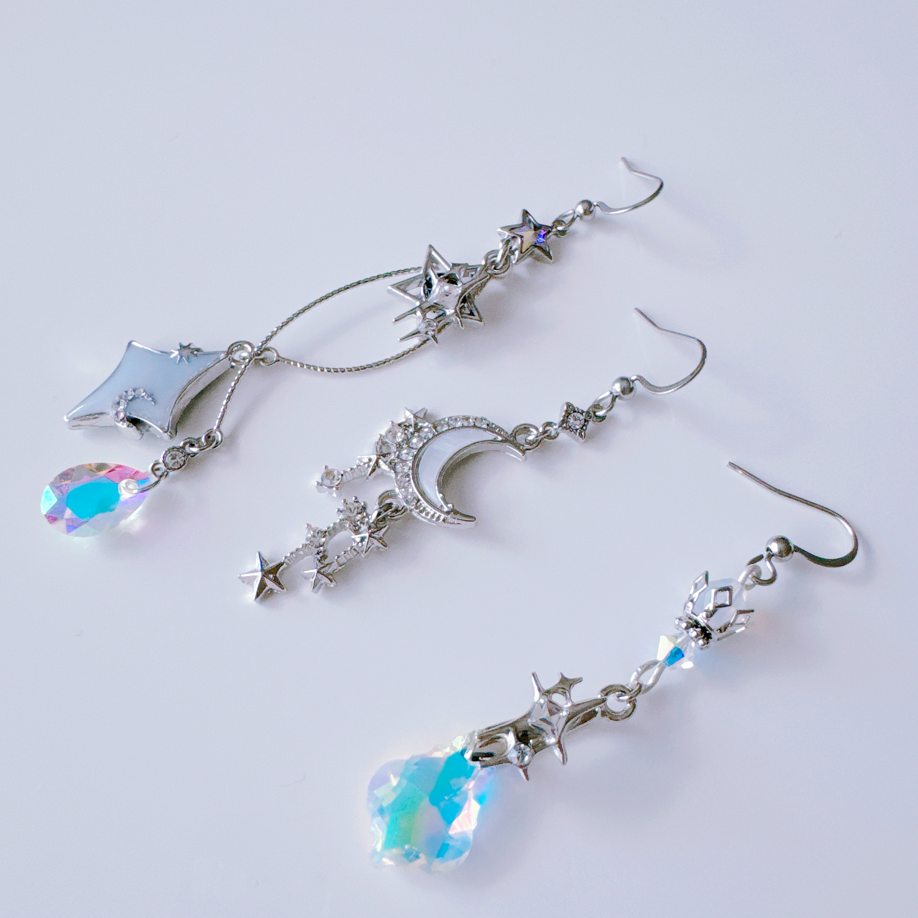 月と星のアクセサリーセット（ホワイト）