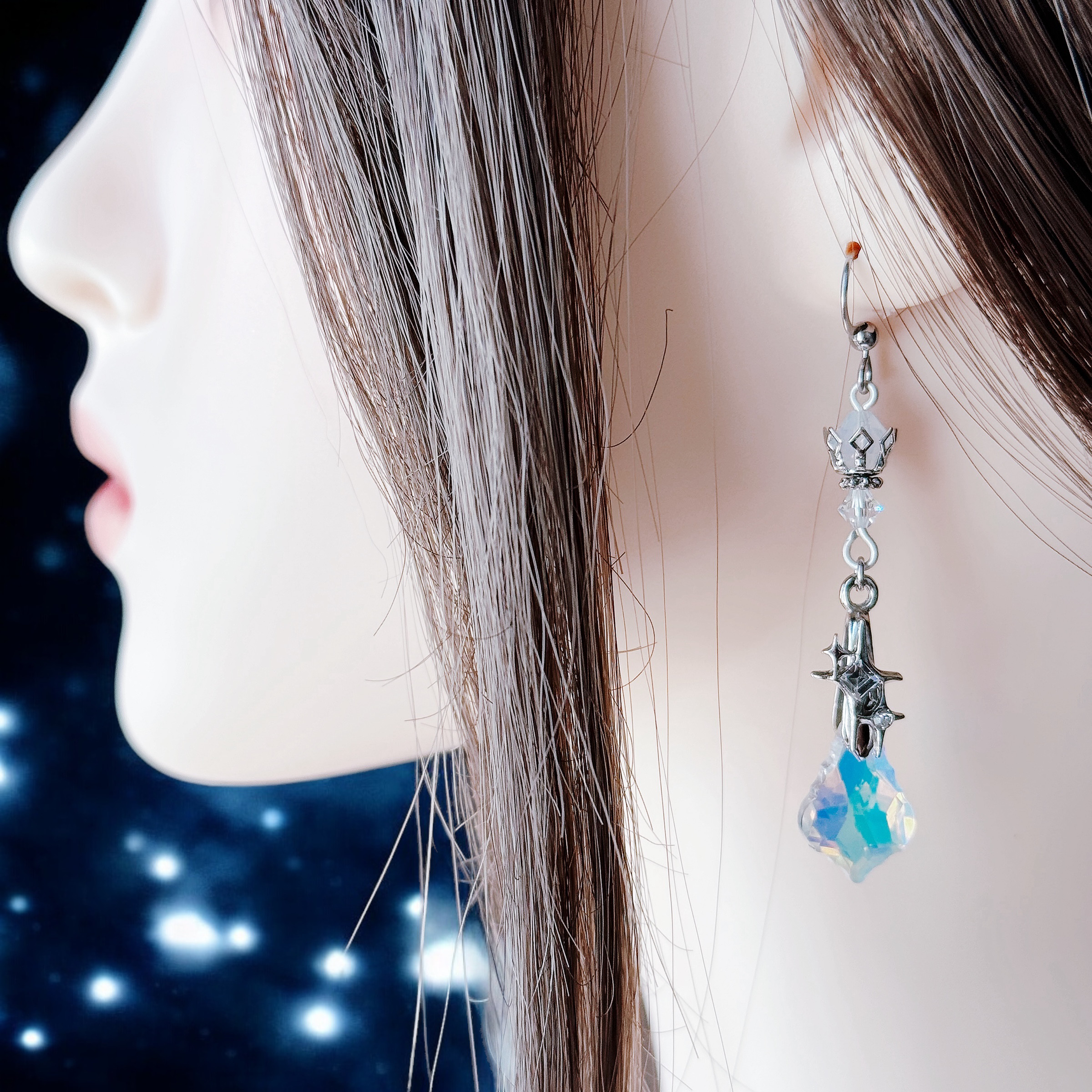 月と星のアクセサリーセット（ホワイト）