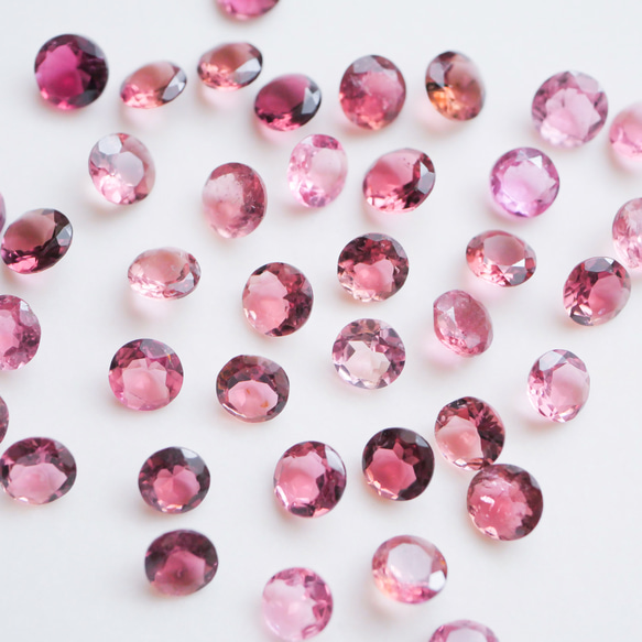 ピンクトルマリンネックレス  10月誕生石  サージカルステンレス　ゴールド　シルバー　ピンクゴールド　つけっぱなしＯＫ 9枚目の画像