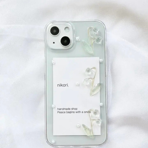 iPhone - ぶらんこ♡さま専用 すずらん 鈴蘭 iPhoneケース Xperia Google 全機種対応 iPhone