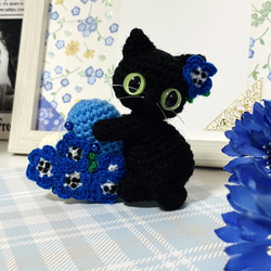 茶トラ猫の金木犀ハート♡あみぐるみ♡受注製作品 あみぐるみ