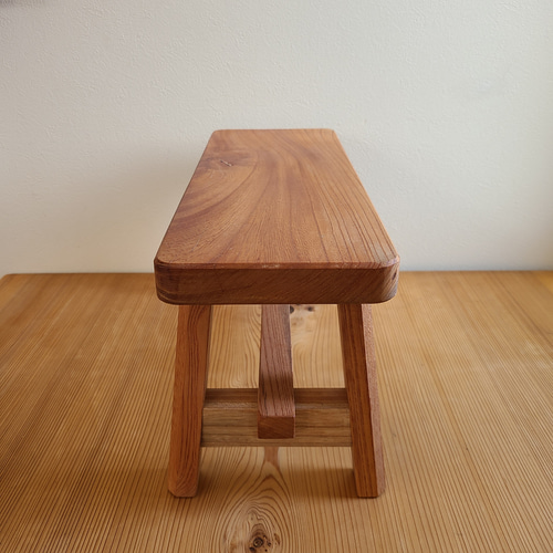 1点のみ】空間を飾る欅 一枚板 花台 踏み台 補助台 サイドテーブル