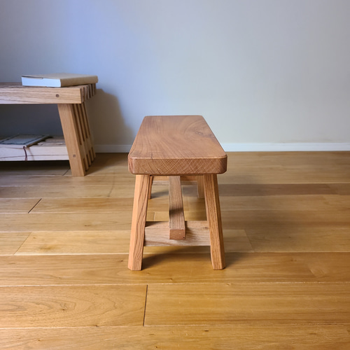 1点のみ】空間を飾る欅 一枚板 花台 踏み台 補助台 サイドテーブル