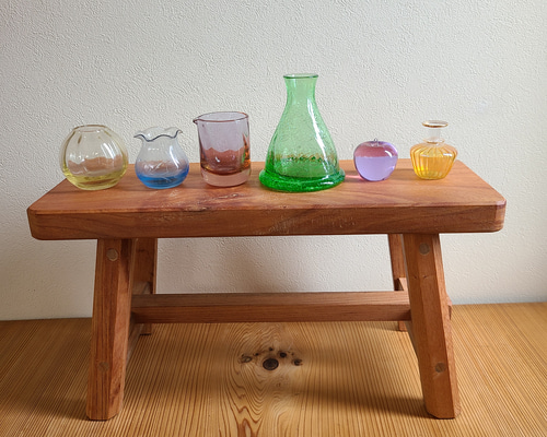 1点のみ】空間を飾る欅 一枚板 花台 踏み台 補助台 サイドテーブル