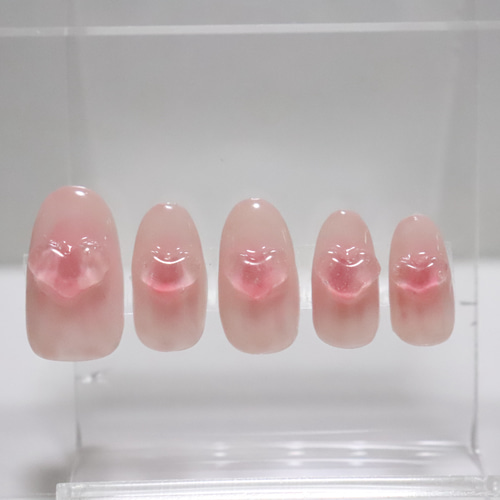 ぷっくりハートネイル ネイルチップ（つけ爪） reine_nail 通販