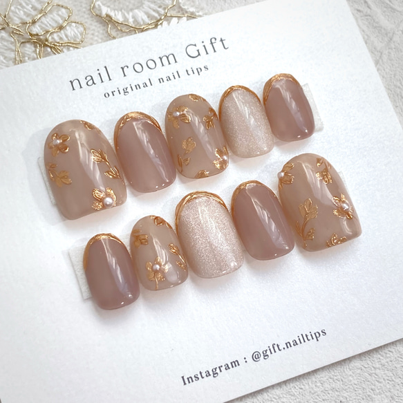 大人可愛いミラーフラワー / ミラーネイル マグネットネイル ミラー